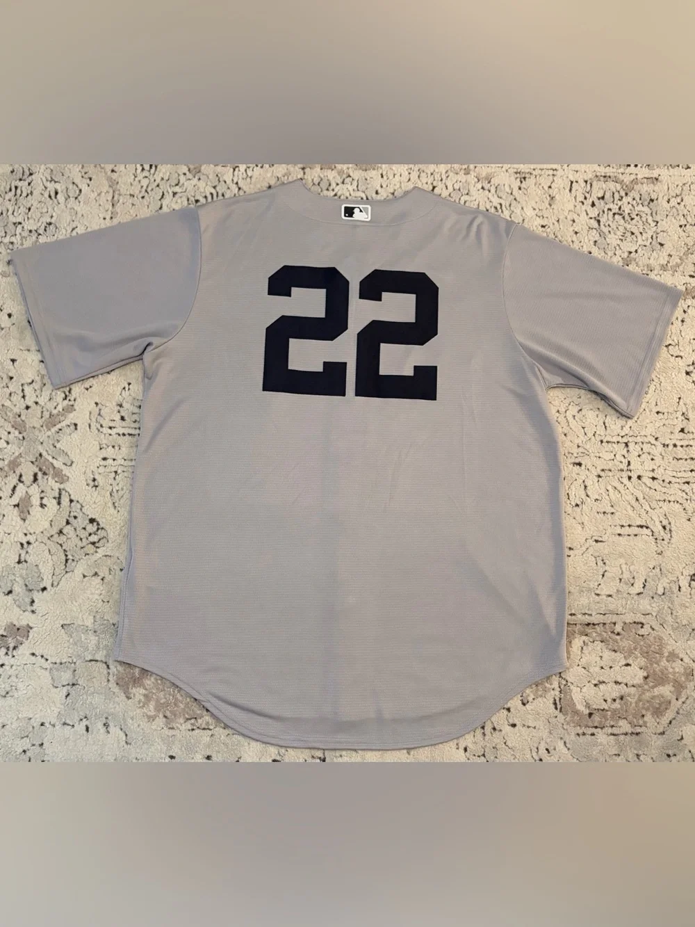 Nike Authentic New York Yankees Ben Rice #22 MLB Gray Jersey Men’s Sz: L - Picture 3 of 8